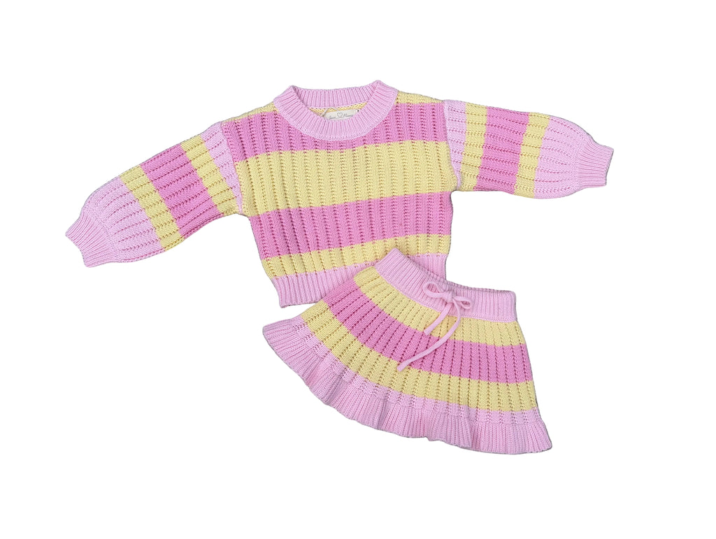 Belle Stripe Knit Set